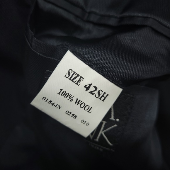 Jos A Bank Men's 42S (45) Sport Coat Blazer Jacket Black 100% Wool 3 Button - Picture 7 of 9